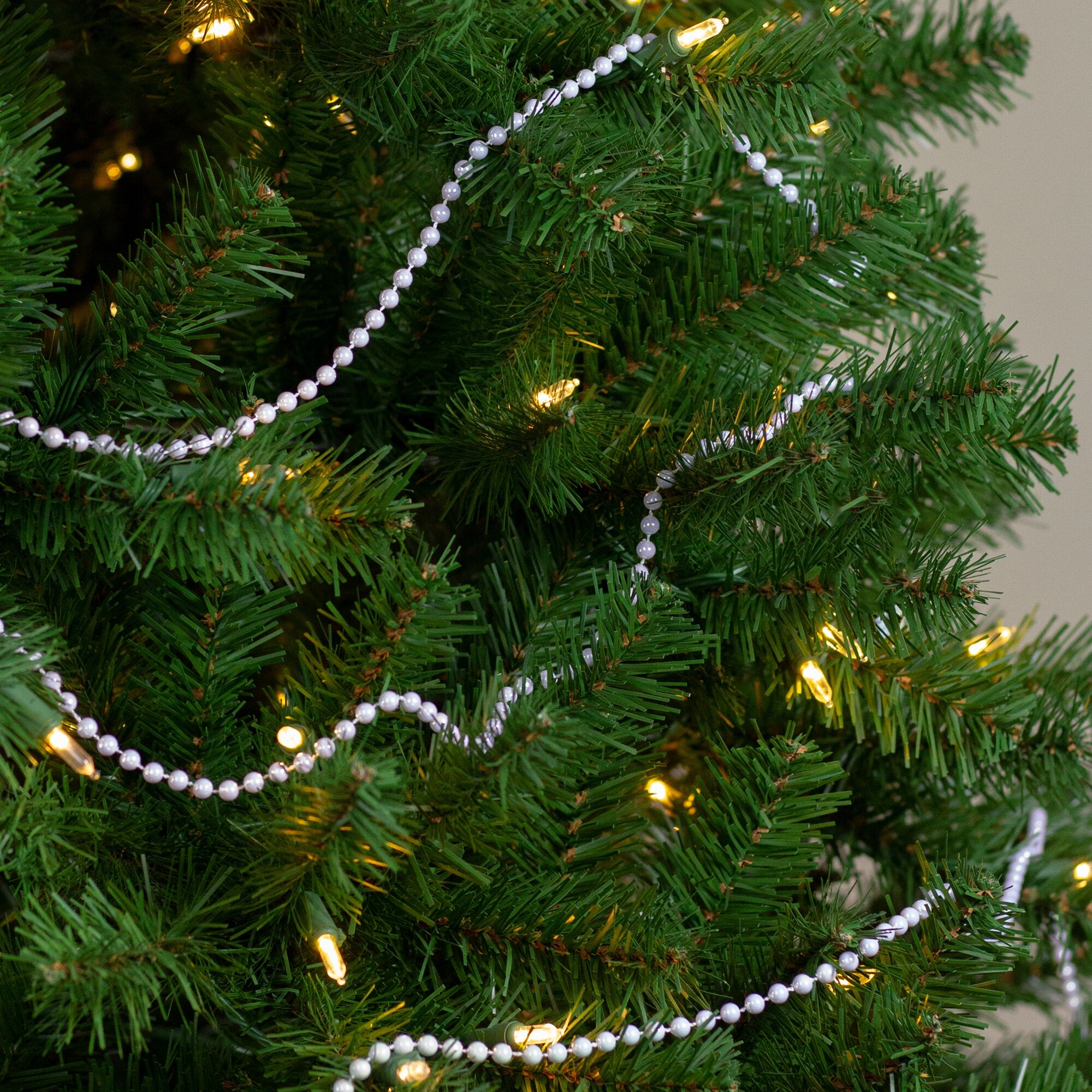 Pearl Christmas Tree Garland / Christmas Decoration 2 Metre Vintage